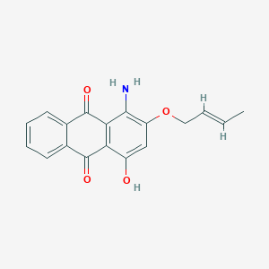 1-Amino-2-(but-2-EN-1-yloxy)-4-hydroxyanthracene-9,10-dione