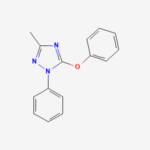 molecular formula C15H13N3O B13130800 3-Methyl-5-phenoxy-1-phenyl-1H-1,2,4-triazole CAS No. 103950-62-5