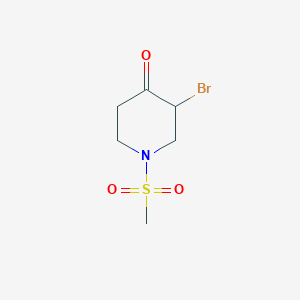 3-Bromo-1-(methylsulfonyl)piperidin-4-one