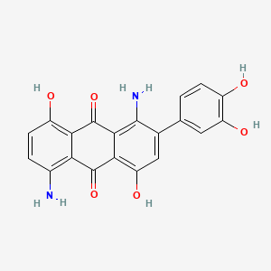 1,5-Diamino-2-(3,4-dihydroxyphenyl)-4,8-dihydroxyanthraquinone