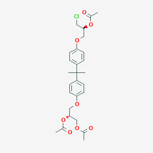 (R)-3-(4-(2-(4-((S)-2-Acetoxy-3-chloropropoxy)phenyl)propan-2-yl)phenoxy)propane-1,2-diyl diacetate