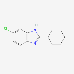 molecular formula C13H15ClN2 B1313093 5-氯-2-环己基-1H-苯并[d]咪唑 CAS No. 124035-08-1