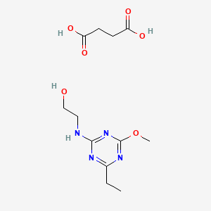 2-((4-Ethyl-6-methoxy-1,3,5-triazin-2-yl)amino)ethanolsuccinate