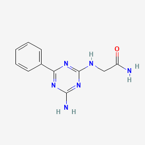 2-((4-Amino-6-phenyl-1,3,5-triazin-2-yl)amino)acetamide