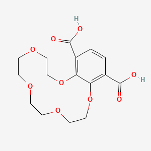 2,3,5,6,8,9,11,12-Octahydrobenzo[b][1,4,7,10,13]pentaoxacyclopentadecine-14,17-dicarboxylic acid