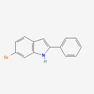 molecular formula C14H10BrN B1313100 6-Brom-2-phenyl-1H-indol CAS No. 77185-71-8