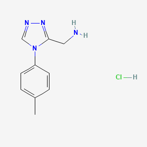 [4-(4-methylphenyl)-1,2,4-triazol-3-yl]methanamine;hydrochloride