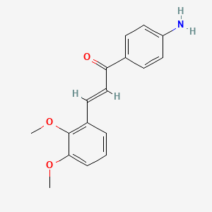 molecular formula C17H17NO3 B1313102 (2E)-1-(4-氨基苯基)-3-(2,3-二甲氧基苯基)-丙-2-烯-1-酮 CAS No. 807642-54-2