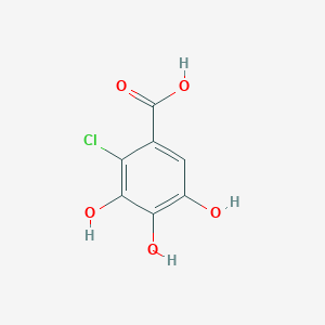 molecular formula C7H5ClO5 B13131022 Chlorogallic acid 