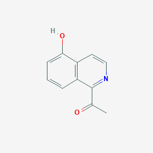 molecular formula C11H9NO2 B13131039 1-(5-Hydroxyisoquinolin-1-yl)ethanone 