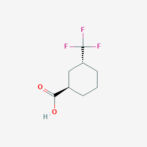 rel-(1R,3R)-3-(Trifluoromethyl)cyclohexane-1-carboxylicacid