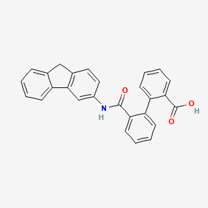 2-[2-(9H-fluoren-3-ylcarbamoyl)phenyl]benzoic acid