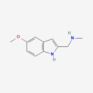 molecular formula C11H14N2O B1313109 [(5-Methoxy-1H-indol-2-yl)methyl]methylamine CAS No. 91180-69-7