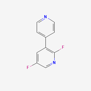 molecular formula C10H6F2N2 B13131133 2,5-Difluoro-3,4'-bipyridine 