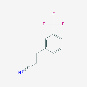 molecular formula C10H8F3N B1313118 3-(3-(Trifluoromethyl)phenyl)propanenitrile CAS No. 95096-06-3
