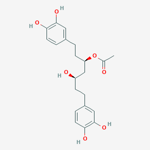 (3R,5R)-1,7-Bis(3,4-dihydroxyphenyl)-5-hydroxyheptan-3-ylacetate