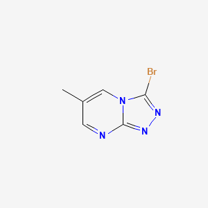 molecular formula C6H5BrN4 B13131197 3-Bromo-6-methyl-[1,2,4]triazolo[4,3-a]pyrimidine 