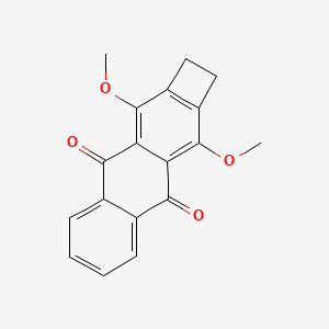 molecular formula C18H14O4 B13131207 3,10-Dimethoxy-1,2-dihydrocyclobuta[b]anthracene-4,9-dione CAS No. 89023-99-4