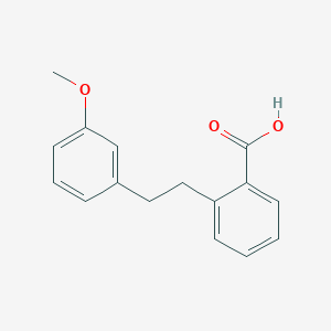 molecular formula C16H16O3 B1313123 2-[2-(3-甲氧基苯基)乙基]苯甲酸 CAS No. 17910-71-3