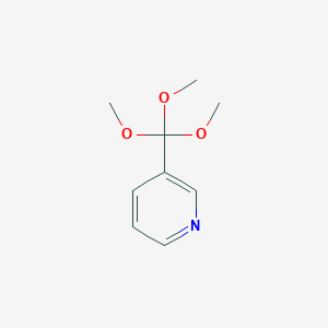 molecular formula C9H13NO3 B13131259 3-(Trimethoxymethyl)pyridine 