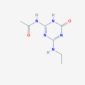 N-(6-(Ethylamino)-4-oxo-1,4-dihydro-1,3,5-triazin-2-yl)acetamide