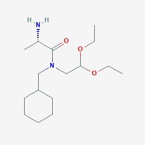 (S)-2-Amino-N-(cyclohexylmethyl)-N-(2,2-diethoxyethyl)propanamide