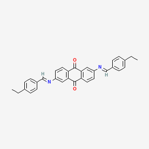 2,6-Bis((4-ethylbenzylidene)amino)anthracene-9,10-dione