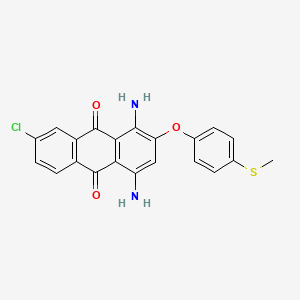 1,4-Diamino-7-chloro-2-[4-(methylsulfanyl)phenoxy]anthracene-9,10-dione