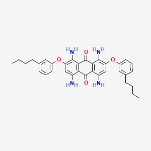 1,4,5,8-Tetraamino-2,7-bis(3-butylphenoxy)anthracene-9,10-dione