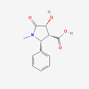 (2R,3R,4R)-4-hydroxy-1-methyl-5-oxo-2-phenylpyrrolidine-3-carboxylic acid