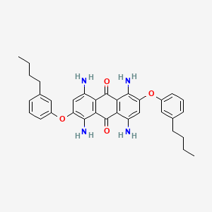 1,4,5,8-Tetraamino-2,6-bis(3-butylphenoxy)anthracene-9,10-dione