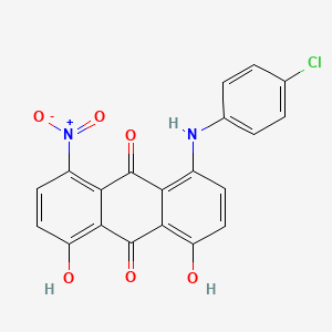 1-(4-Chloroanilino)-4,5-dihydroxy-8-nitroanthracene-9,10-dione