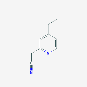 molecular formula C9H10N2 B13131514 2-(4-Ethylpyridin-2-yl)acetonitrile 