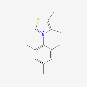 molecular formula C14H18NS+ B13131515 3-Mesityl-4,5-dimethylthiazol-3-ium 