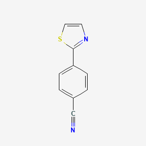 molecular formula C10H6N2S B1313152 2-(4-シアノフェニル)チアゾール CAS No. 672324-84-4