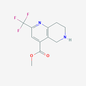 Methyl 2-(trifluoromethyl)-5,6,7,8-tetrahydro-1,6-naphthyridine-4-carboxylate