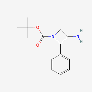 tert-Butyl 3-amino-2-phenylazetidine-1-carboxylate