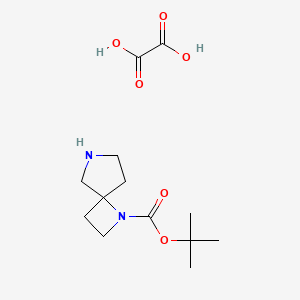 molecular formula C13H22N2O6 B13131563 tert-Butyl 1,6-diazaspiro[3.4]octane-1-carboxylate oxalate 