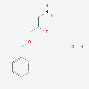 3-(Benzyloxy)-2-fluoropropan-1-amine hcl