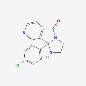 2-(4-Chlorophenyl)-3,6,11-triazatricyclo[6.4.0.02,6]dodeca-1(8),9,11-trien-7-one