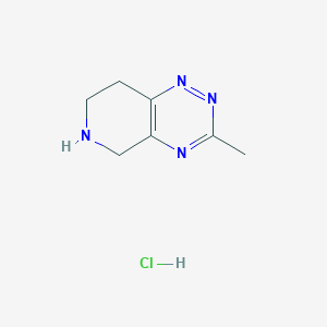 3-Methyl-5,6,7,8-tetrahydropyrido[3,4-e][1,2,4]triazine hydrochloride