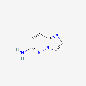 molecular formula C6H6N4 B1313169 咪唑并[1,2-b]哒嗪-6-胺 CAS No. 6653-96-9