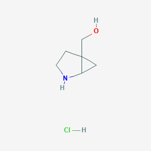 molecular formula C6H12ClNO B13131713 2-Azabicyclo[3.1.0]hexan-5-ylmethanol hcl 