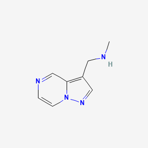 molecular formula C8H10N4 B13131721 N-Methyl-1-(pyrazolo[1,5-a]pyrazin-3-yl)methanamine 