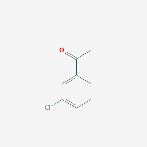 molecular formula C9H7ClO B13131765 1-(3-Chlorophenyl)prop-2-en-1-one 