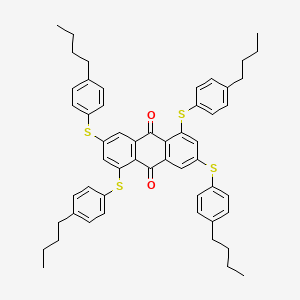 1,3,5,7-Tetrakis[(4-butylphenyl)sulfanyl]anthracene-9,10-dione