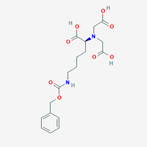 molecular formula C18H24N2O8 B131318 (2S)-2-[双(羧甲基)氨基]-6-(苯甲氧羰基氨基)己酸 CAS No. 113231-04-2