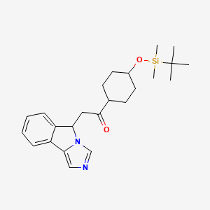 1-((1R,4r)-4-((tert-butyldimethylsilyl)oxy)cyclohexyl)-2-(5H-imidazo[5,1-a]isoindol-5-yl)ethanone