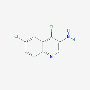 molecular formula C9H6Cl2N2 B13131808 4,6-Dichloroquinolin-3-amine 