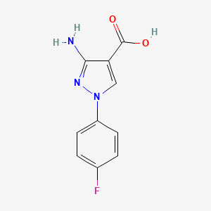 3-Amino-1-(4-fluorophenyl)-1H-pyrazole-4-carboxylicacid